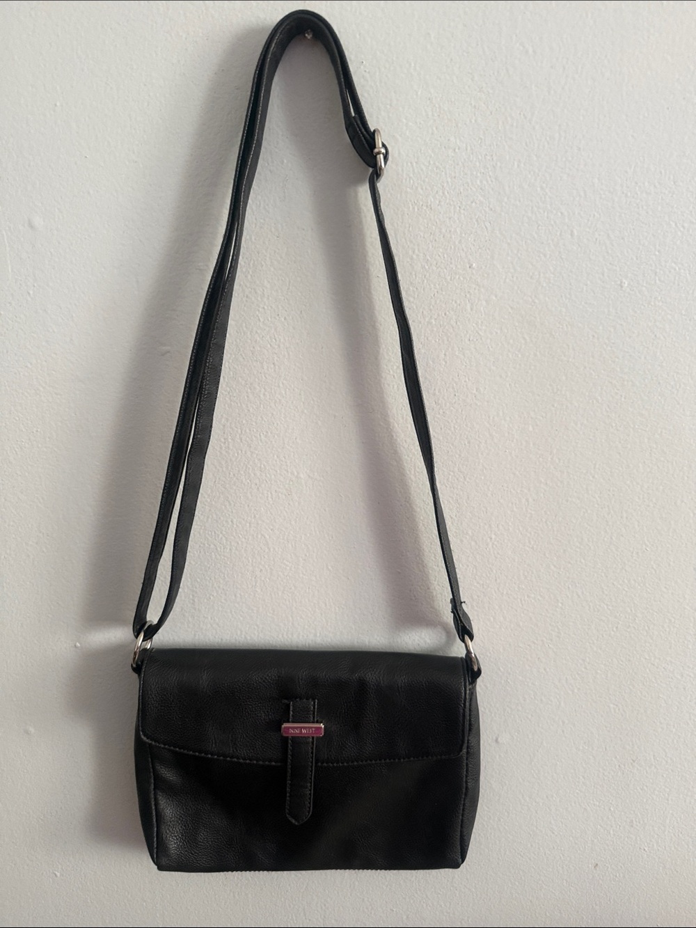 Nine West Black Crossbody Bag with Flap